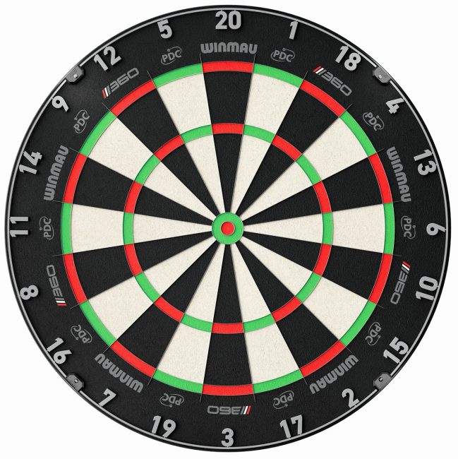 Winmau Blade 360 Triple Core Dartboard - Official PDC Match Quality